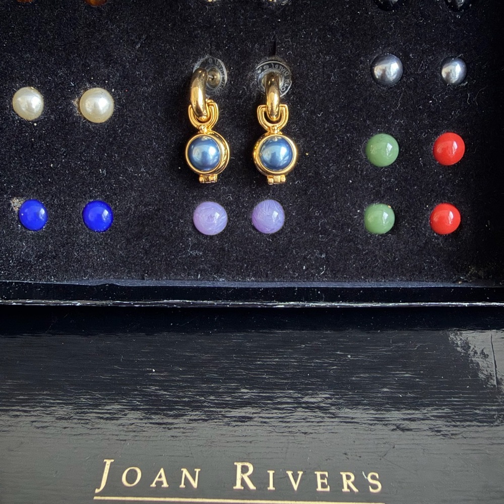 Joan Rivers Interchangeable Drop Earrings Set - Picture 2 of 8